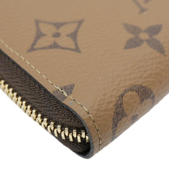 Louis Vuitton  Clemence Reverse Monogram Canvas Zippy Wallet Brown - Picture 5 of 11